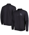 COLOSSEUM MEN'S COLOSSEUM CHARCOAL OLE MISS REBELS TORTUGAS LOGO QUARTER-ZIP JACKET