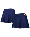 Zoozatz Navy Michigan Wolverines Flowy Skort In Navy