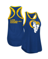 G-III 4HER BY CARL BANKS WOMEN'S G-III 4HER BY CARL BANKS NAVY LOS ANGELES RAMS TATER TANK TOP