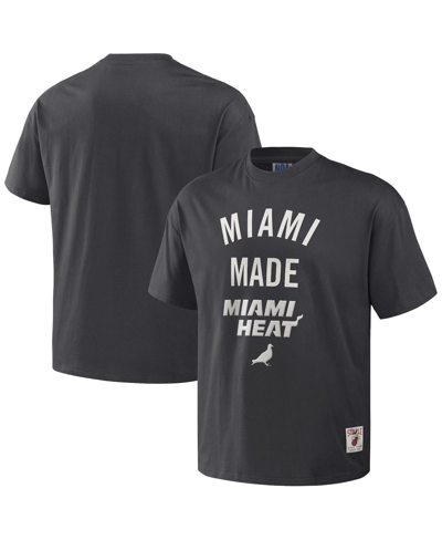 Staple Men's Nba X  Anthracite Miami Heat Heavyweight Oversized T-shirt