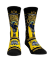 ROCK 'EM MEN'S AND WOMEN'S ROCK 'EM SOCKS NAVY MICHIGAN WOLVERINES COLLEGE FOOTBALL PLAYOFF 2023 NATIONAL CHA