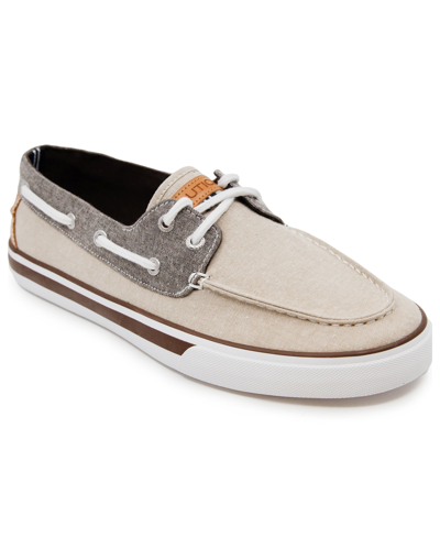 Nautica Men's Galley Boat Shoes In Khaki,brown