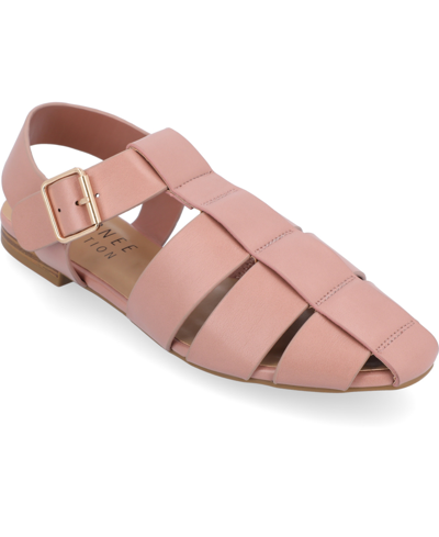 Journee Collection Women's Tru Comfort Foam Cailinna Wide Width Flats In Pink