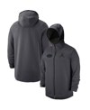 Jordan Men's  Anthracite North Carolina Tar Heels Tonal Showtime Full-zip Hoodie Jacket In Anthracite
