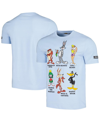 Freeze Max Men's And Women's  Light Blue Looney Tunes Family Collage T-shirt In Light Blue