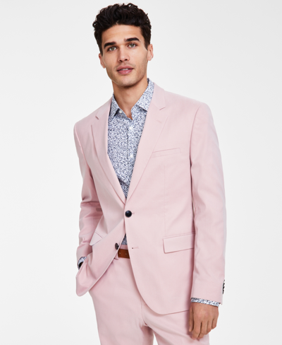 Hugo Mens Modern Fit Performance Suit Jacket In Light,pastel Pink