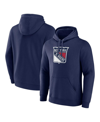 Fanatics Branded Navy New York Rangers Alternate Graphic Fleece Pullover Hoodie In Navy