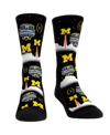 ROCK 'EM MEN'S AND WOMEN'S ROCK 'EM SOCKS NAVY MICHIGAN WOLVERINES COLLEGE FOOTBALL PLAYOFF 2023 NATIONAL CHA