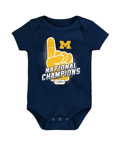 Outerstuff Baby Boys And Girls Navy Michigan Wolverines College Football Playoff 2023 National Champions Bodysu