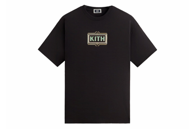 Pre-owned Kith Ornate Classic Logo Tee Black