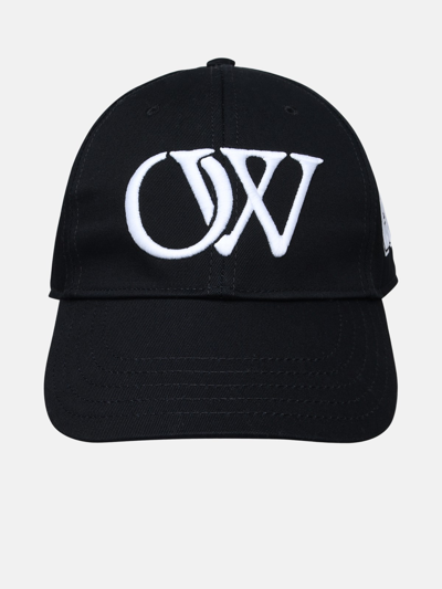 Off-white Black Cotton Hat