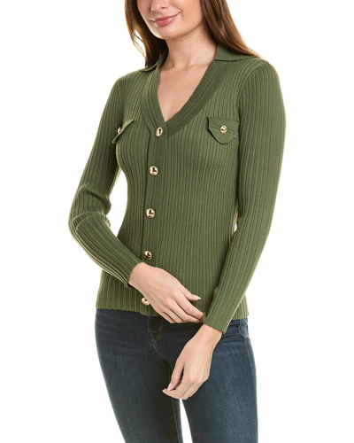 Nanette Lepore Nanette  Pocket Sweater In Green