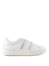 Valentino White Rockstud Untitled Sneakers In White