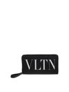 Valentino Zip Around Continental Wallet Vltn In Black