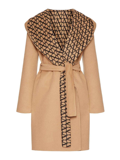 Valentino Toile Iconographe Mantel In Beige