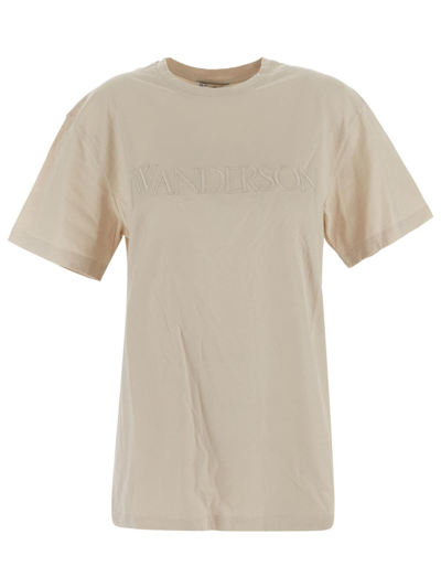 Jw Anderson T-shirt In Neutrals