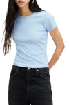 Allsaints Stevie Slim Fit Short Sleeve T-shirt In Blue Marl