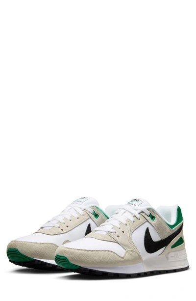 Nike White & Green Air Pegasus 89 Sneakers
