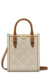 TORY BURCH MINI T MONOGRAM NORTH/SOUTH TOTE