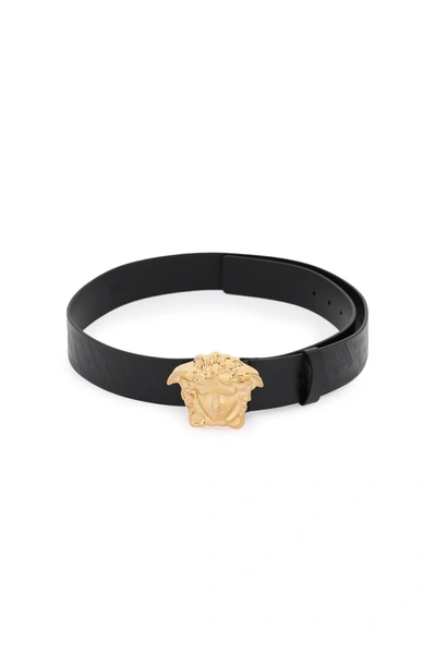 Versace La Medusa Belt In Black