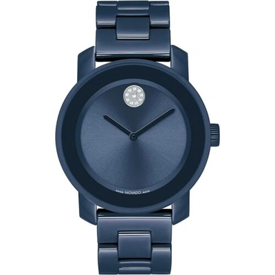 Pre-owned Movado 3600805 Women's Bold Evolution Blue Dial Quartz Watch