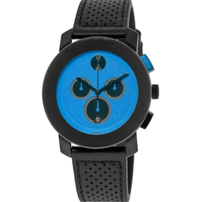 Pre-owned Movado 3600764 Men's Bold Blue Dial Quartz Watch