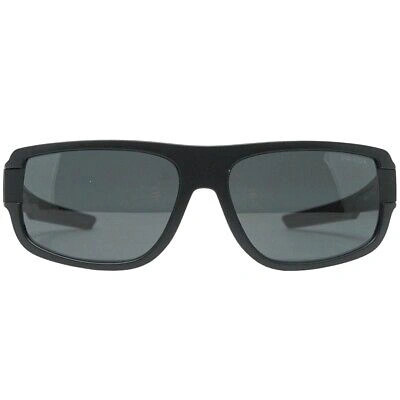 Pre-owned Prada Sport Ps03ws Dg006f Black Sunglasses In Gray