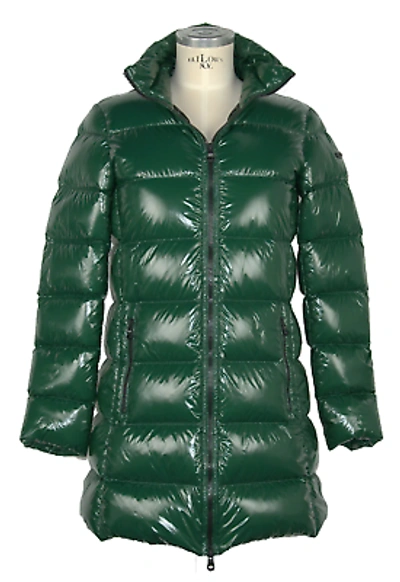 Pre-owned Refrigiwear Chic Long Ellis Winter Down Jacket In Green