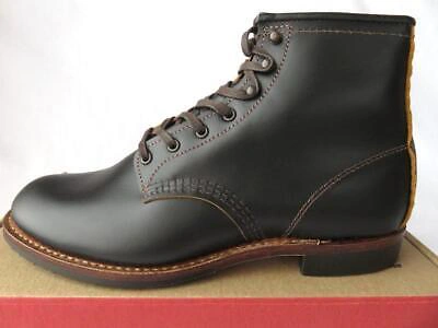 Pre-owned Red Wing Shoes Red Wing 9060 Beckman Boot Flat Box Width D Black Men Size 9d High Top Leather