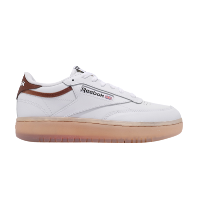 Pre-owned Reebok Wmns Club C Double 'white Brown'