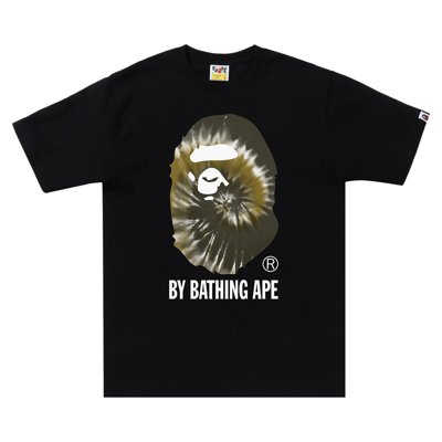 Pre-owned Bape Tie Dye By Bathing Ape Tee 'black'