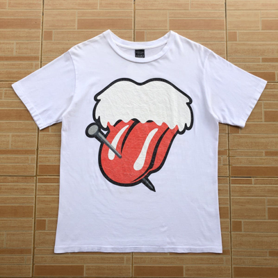Pre-owned Number N Ine Number Nine X Rolling Stones Tshirts In White