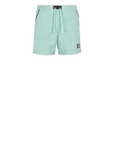 Stone Island Beach Shorts Green Polyester