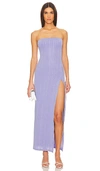 More To Come Jayne Strapless Dress In 淡紫色