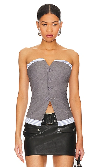 Superdown Imogen Top In Grey