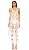 Superdown Walsh Maxi Dress In 象牙白