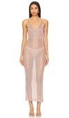 Superdown Darcie Maxi Dress In 玫瑰金