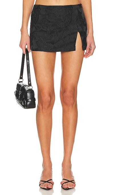 Superdown Zya Mini Skirt In Black