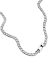 Diesel Stainless Steel Chain Necklace In Silver