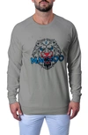 Maceoo Majestic Stretch Cotton Sweater In Grey