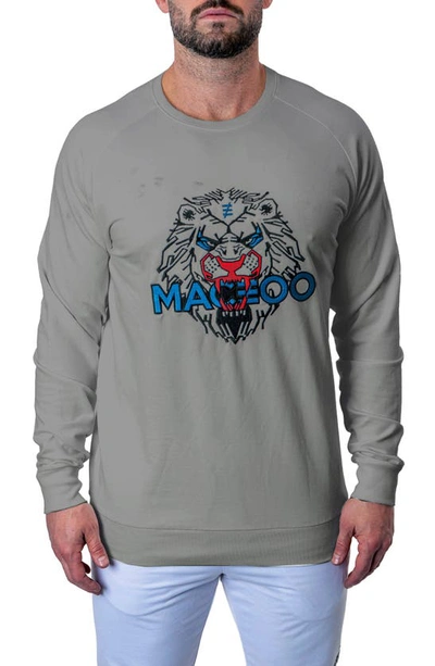 Maceoo Majestic Stretch Cotton Sweater In Grey
