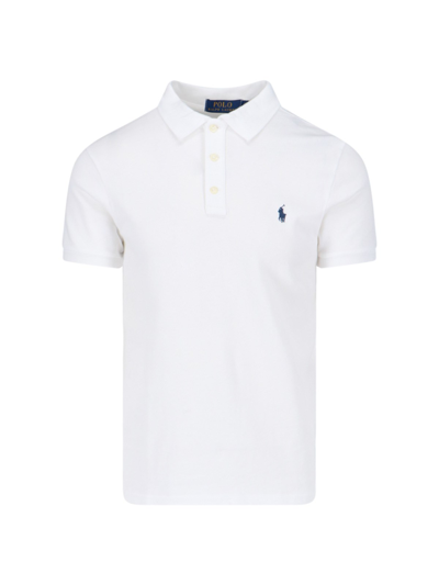 Polo Ralph Lauren Logo Polo Shirt In White