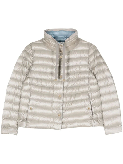 Herno Reversible Padded Jacket In Gray