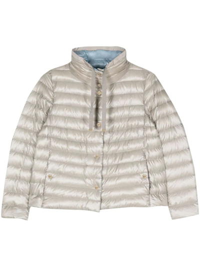 Herno Reversible Padded Jacket In Grey