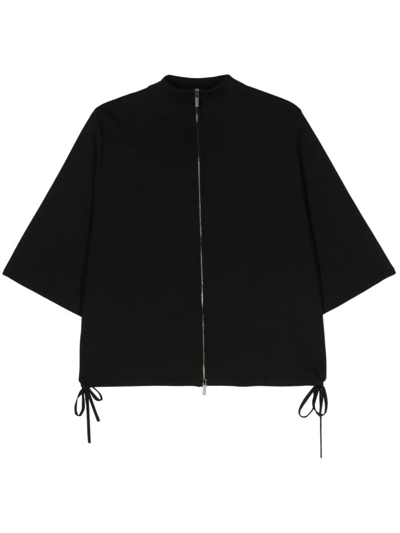 Gentry Portofino Zip Jacket In Black  