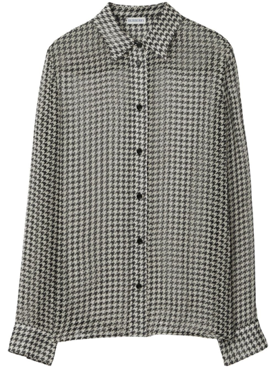Burberry Checked Shirt In Multi