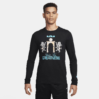 Nike Men's Lebron Long-sleeve T-shirt In Black