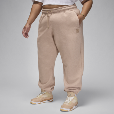 Jordan Women's  Flight Fleece Pants (plus Size) In Brown