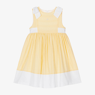 Patachou Kids' Girls Yellow Sleeveless Dress