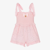 ANGEL'S FACE GIRLS PINK SEQUIN COTTON PLAYSUIT